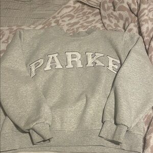 Parker Light Gray Women's Crew Neck Sweater